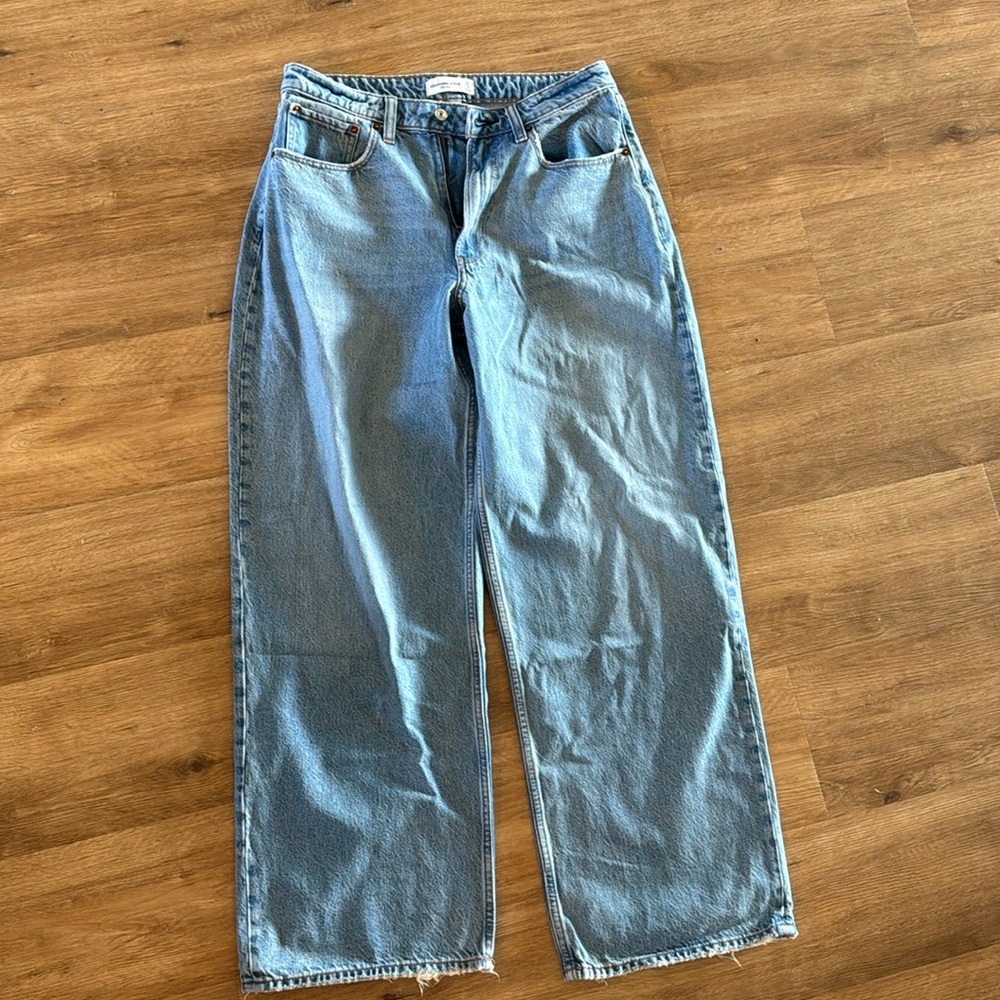 Abercrombie mid rise curve love jeans